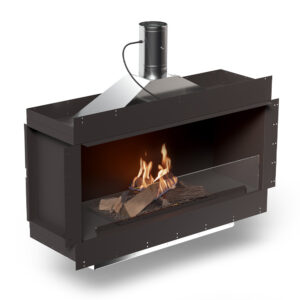 Forma 1200 with Flogs with Flue Connection